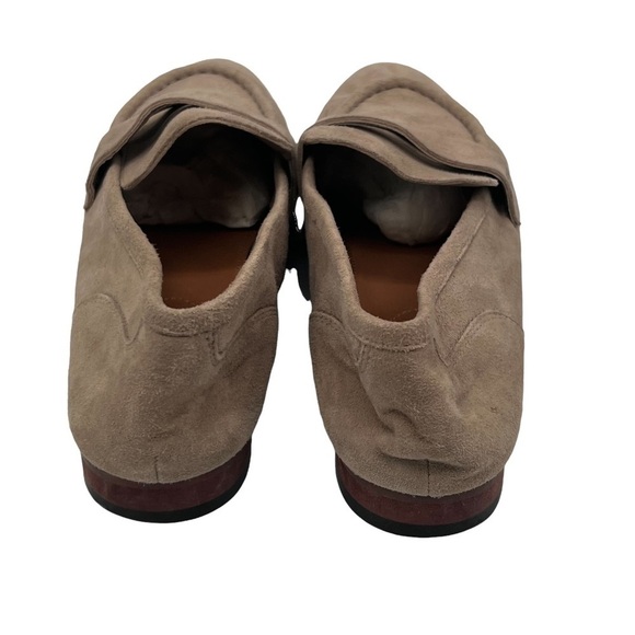 H&M Brown Suede Slip On Flat Loafer Size 37 Women's - Picture 8 of 9